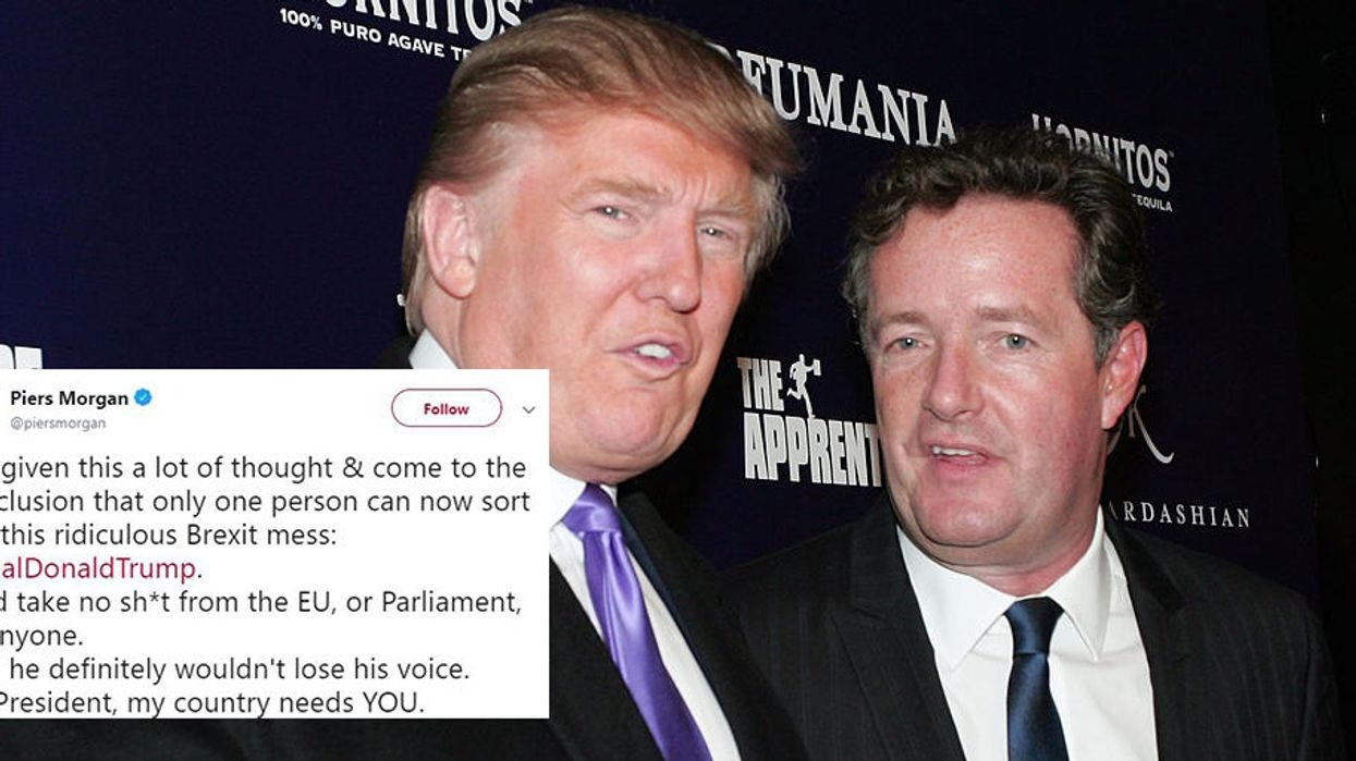 Piers Morgan claims Trump is the only person who can 'sort out this ridiculous Brexit mess'