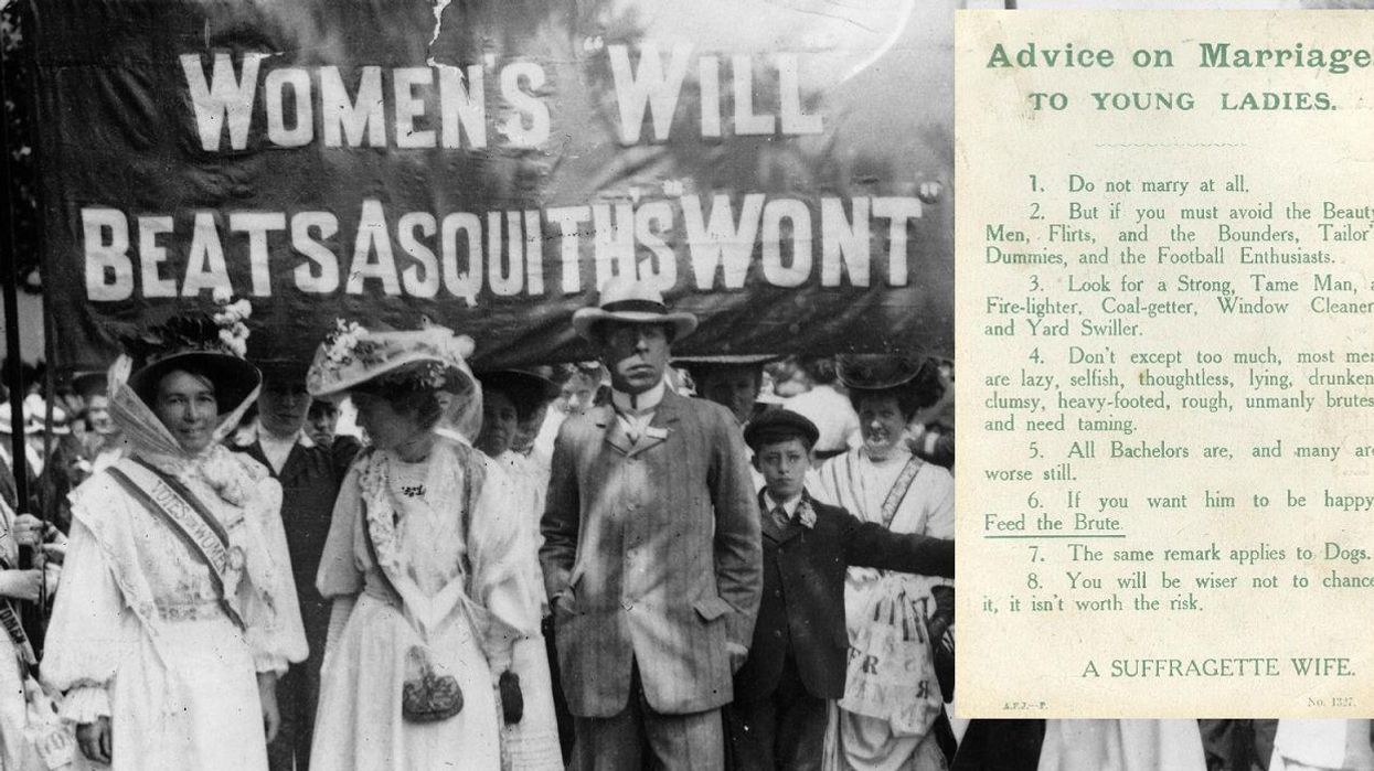 Suffragette pamphlet from 1918 giving marriage advice to women is hilarious