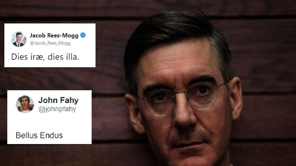 Jacob Rees-Mogg mocked for bizarrely tweeting 'day of wrath' in Latin