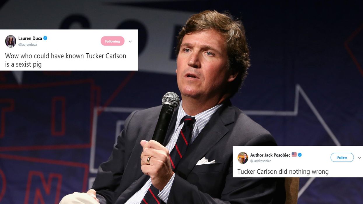 Tucker Carlson defends convicted sex abuser and calls women ‘primitive’ in unearthed recording