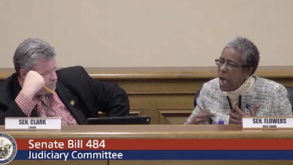 A politician tried to silence a black senator about gun crime and she wasn't having it