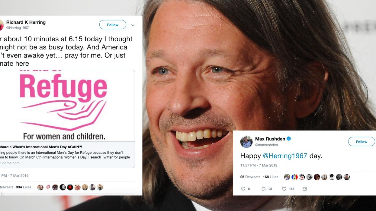 International Women's Day: Richard Herring's brilliant response to people asking when International Men's Day is