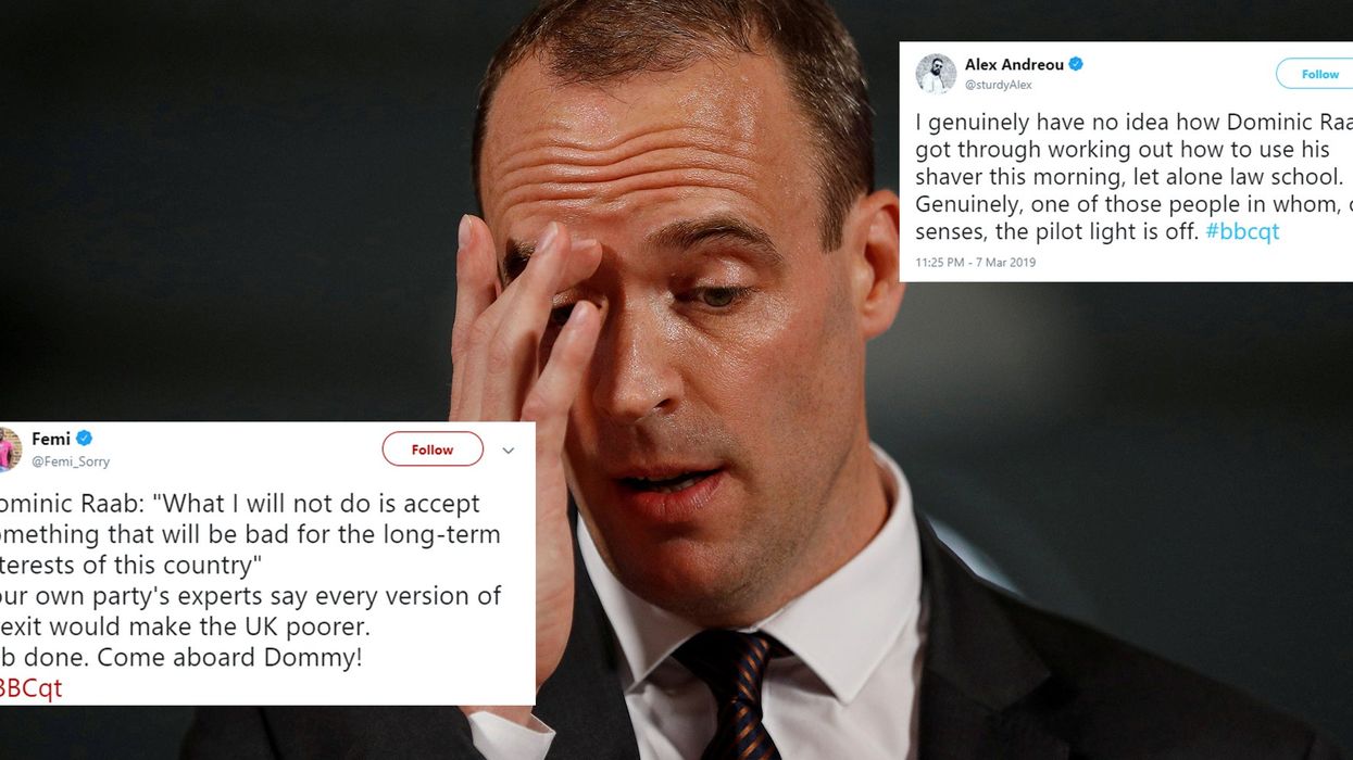 Question Time: Dominic Raab roasted for claiming MPs have to 'keep our promises on Brexit'