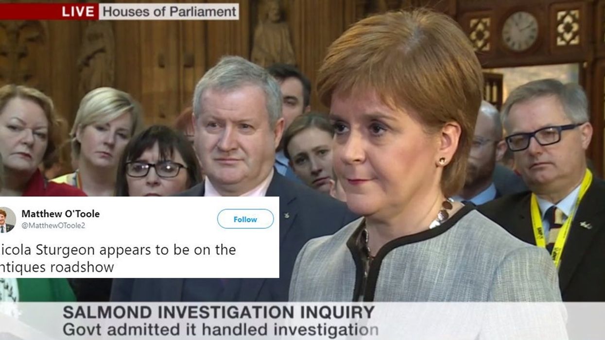 The SNP crowded around Nicola Sturgeon on live TV and it reminded people of Antiques Roadshow