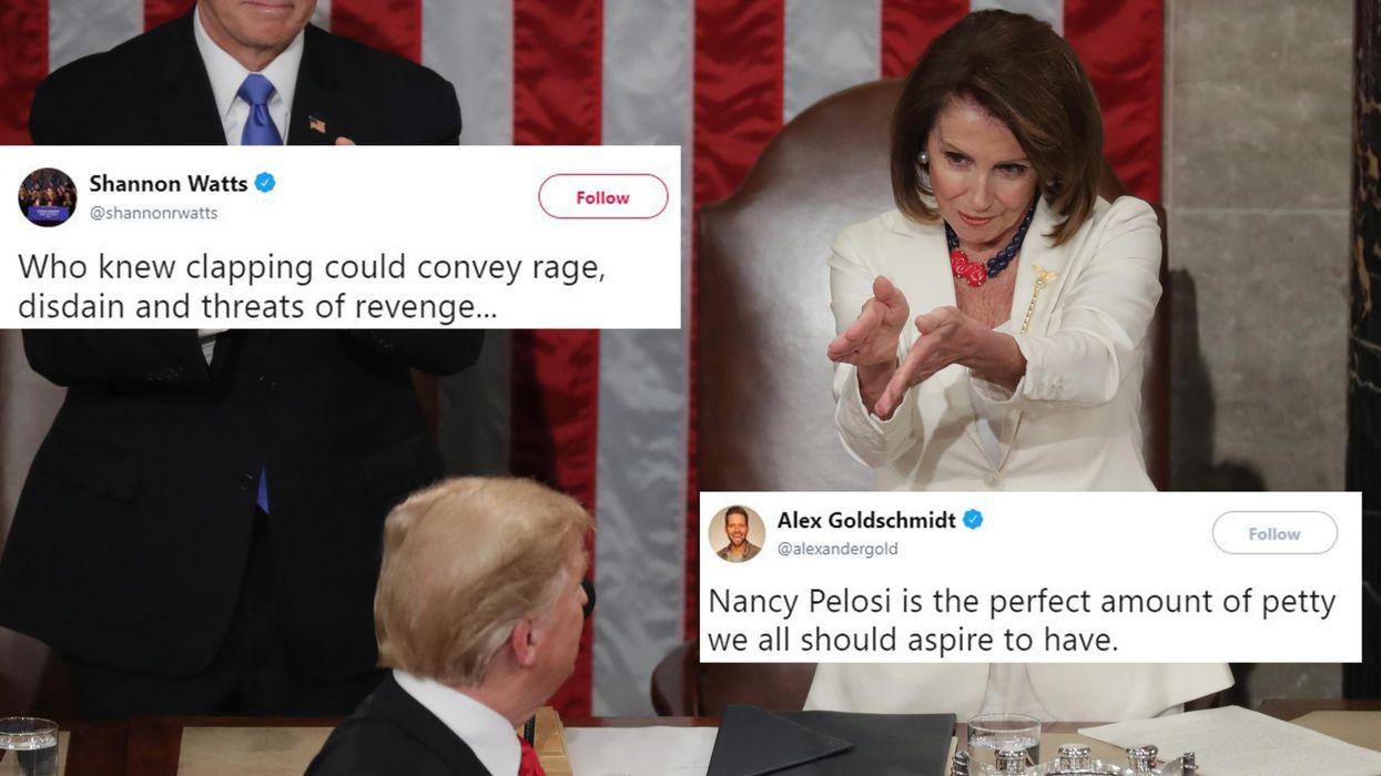 State of the Union: Nancy Pelosi clapping at Trump has become an instant meme