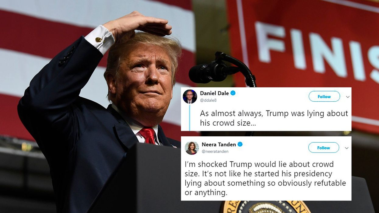 Trump out-Trumped himself again by massively overestimating the size of his El Paso rally