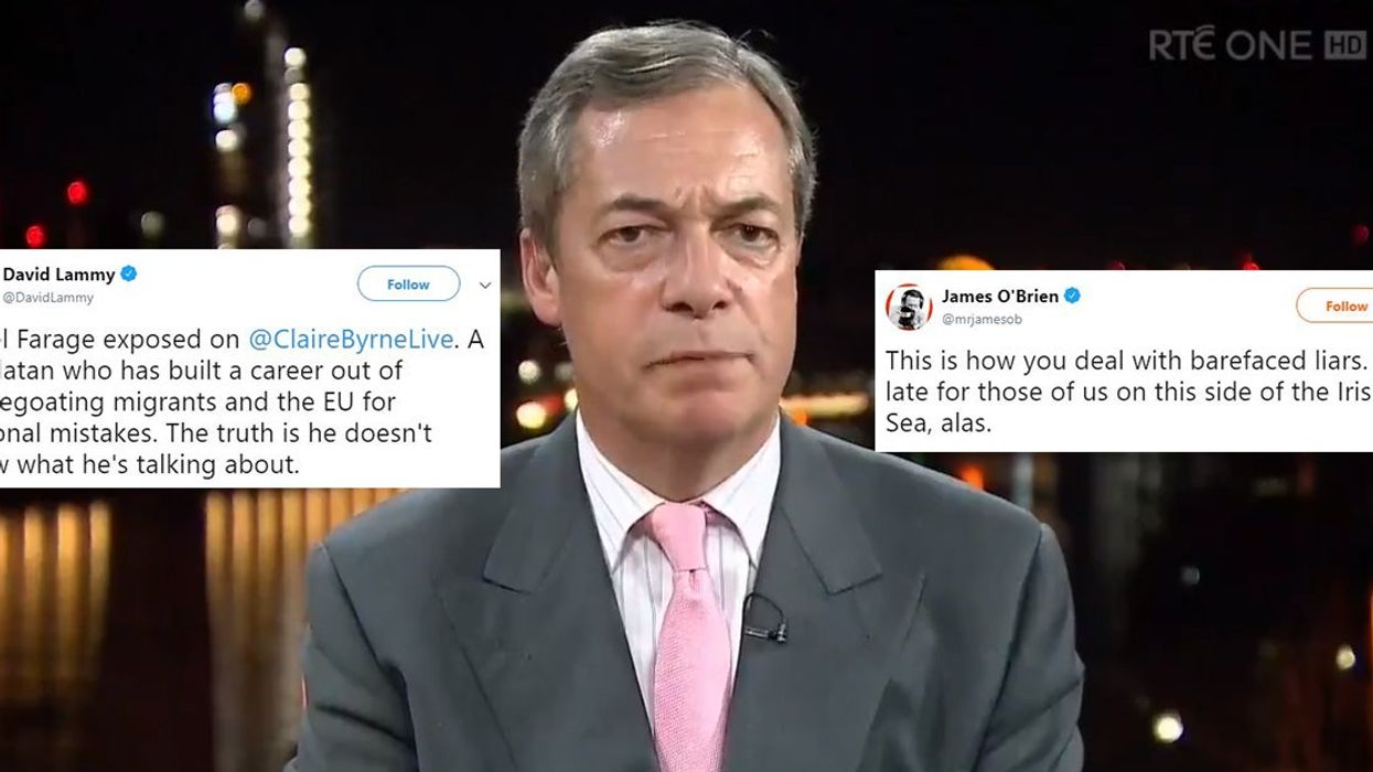 Brexit: Nigel Farage left red-faced after his incorrect facts about Ireland and EU on live TV