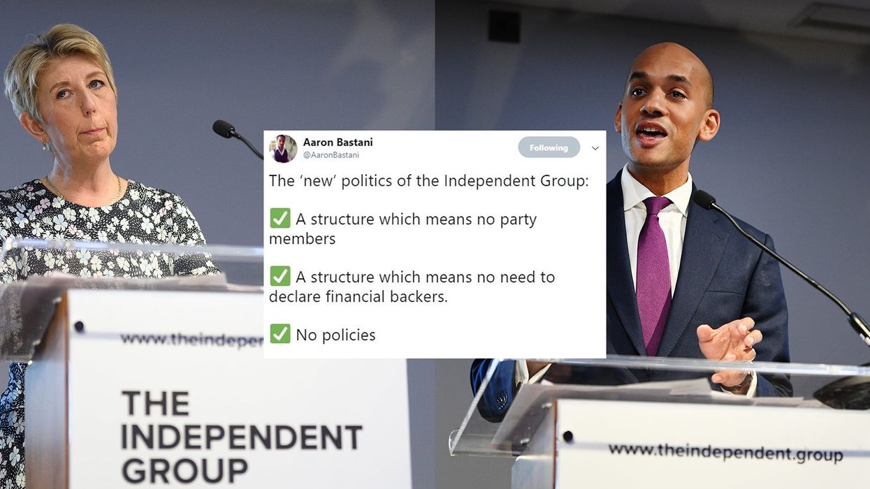 People are asking why The Independent Group doesn’t have any policies yet
