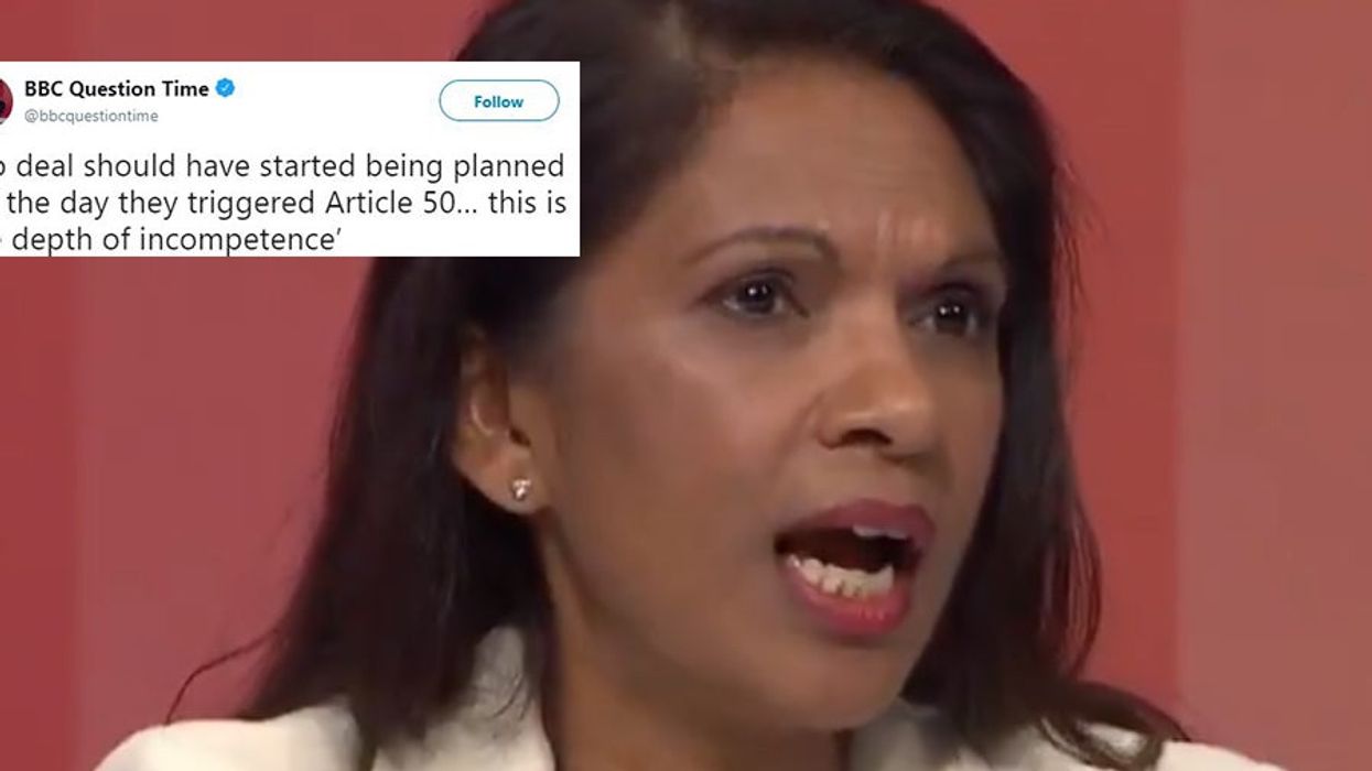 Question Time: Gina Miller outlines why no-deal Brexit should have been planned for when Article 50 was triggered