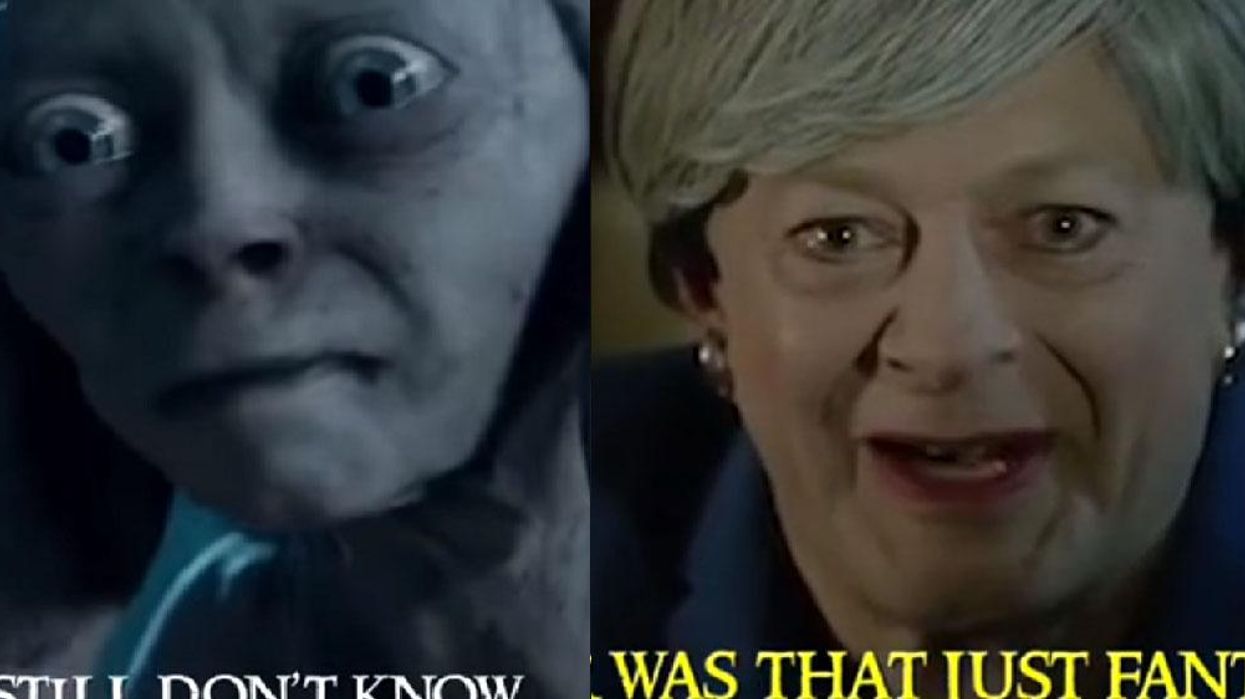 Andy Serkis sings Brexit Bohemian Rhapsody as his Theresa May-Gollum character