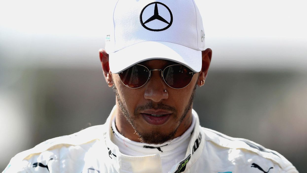 People are sharing embarrassing pictures of Lewis Hamilton to point out he has no right to tell anyone how to dress