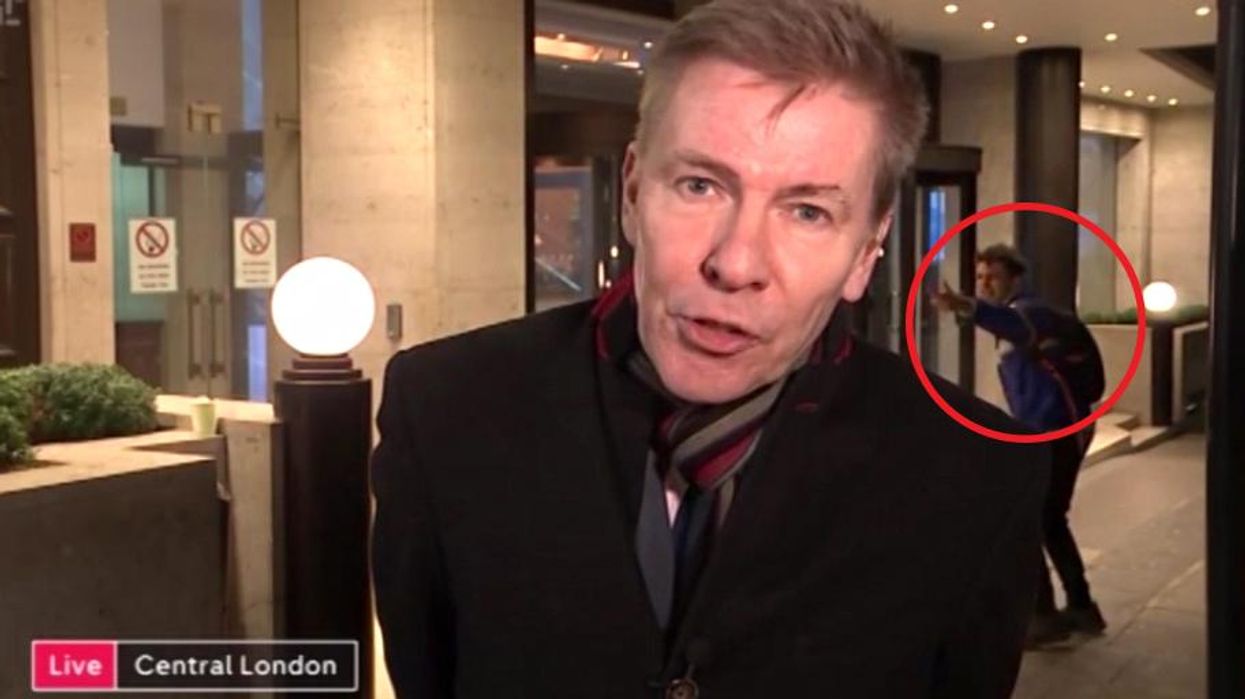 Couple's huge row accidentally broadcast live on Channel 4 News segment