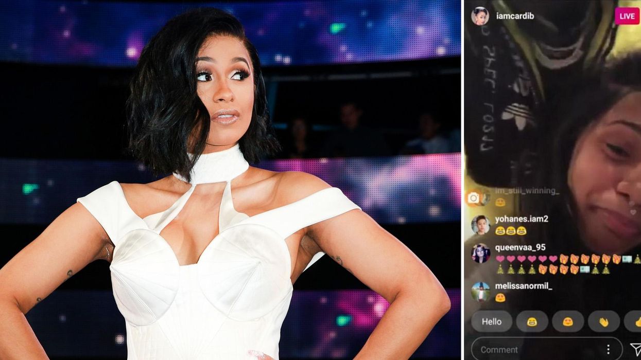 Cardi B is causing huge controversy on Instagram live with a shocking clip