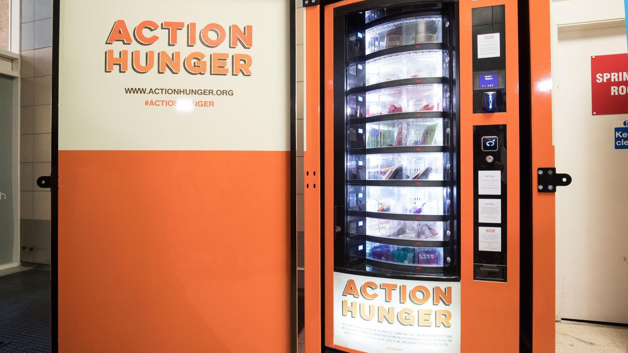 The world's first vending machine for the homeless has been launched just in time for Christmas