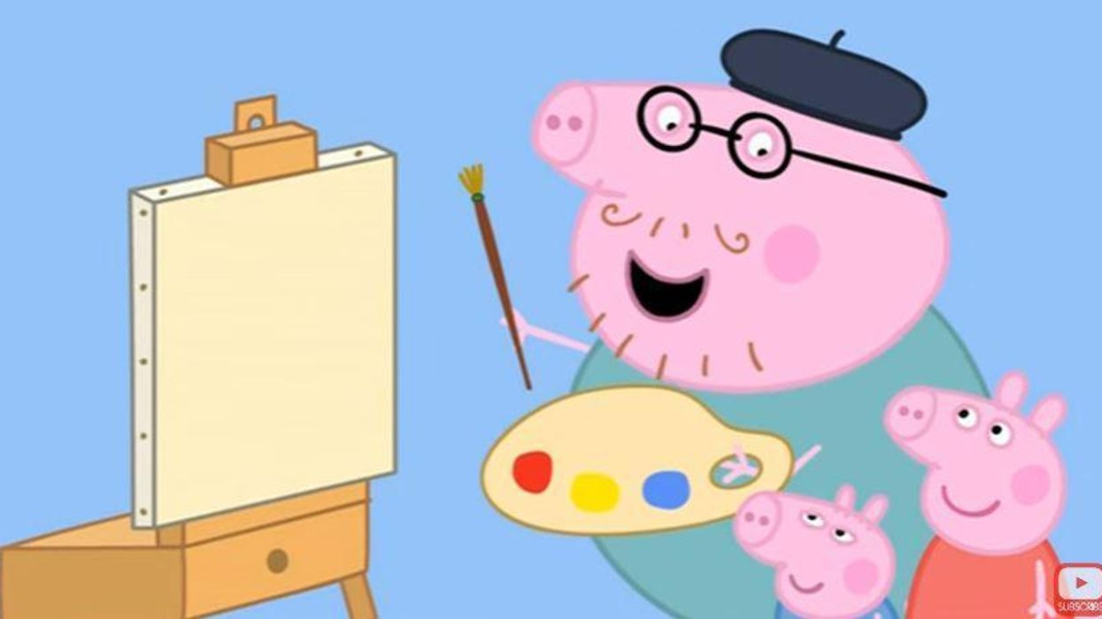 A mum tried teaching her daughter how to draw Peppa Pig, made a huge NSFW mistake