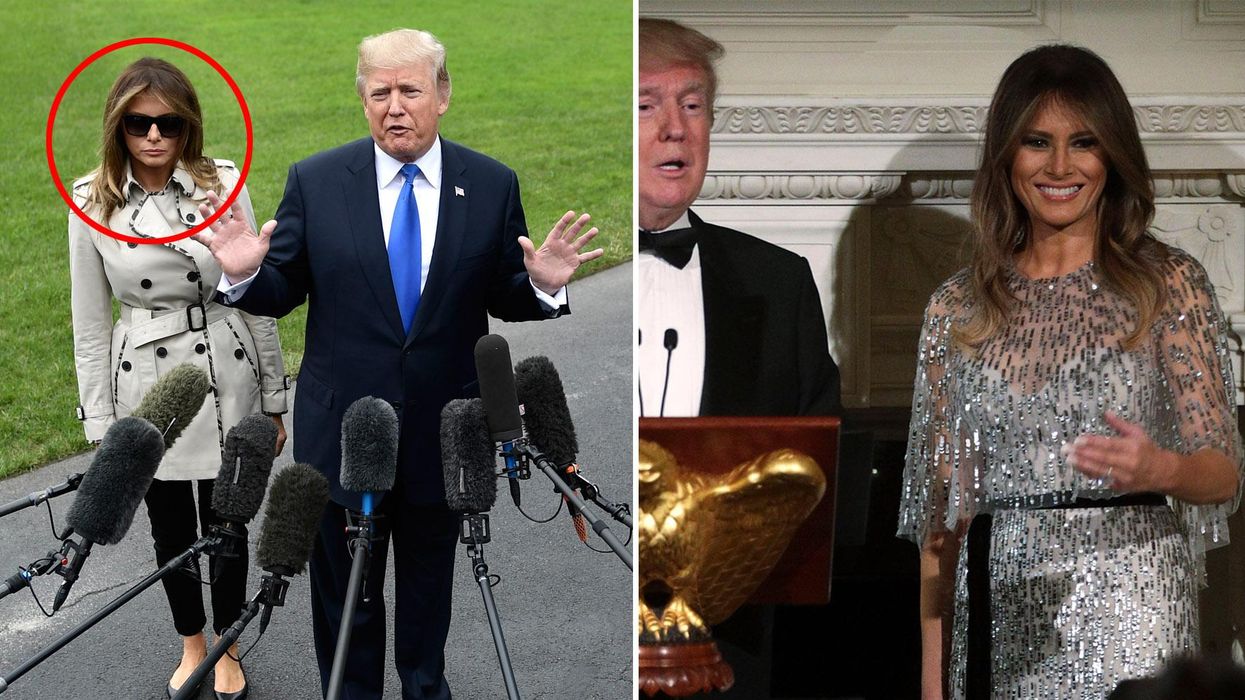 Conspiracy theorists think Melania Trump has a body double