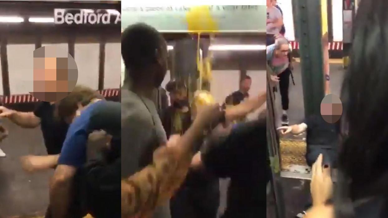 Racist thrown off New York subway and covered in hot soup