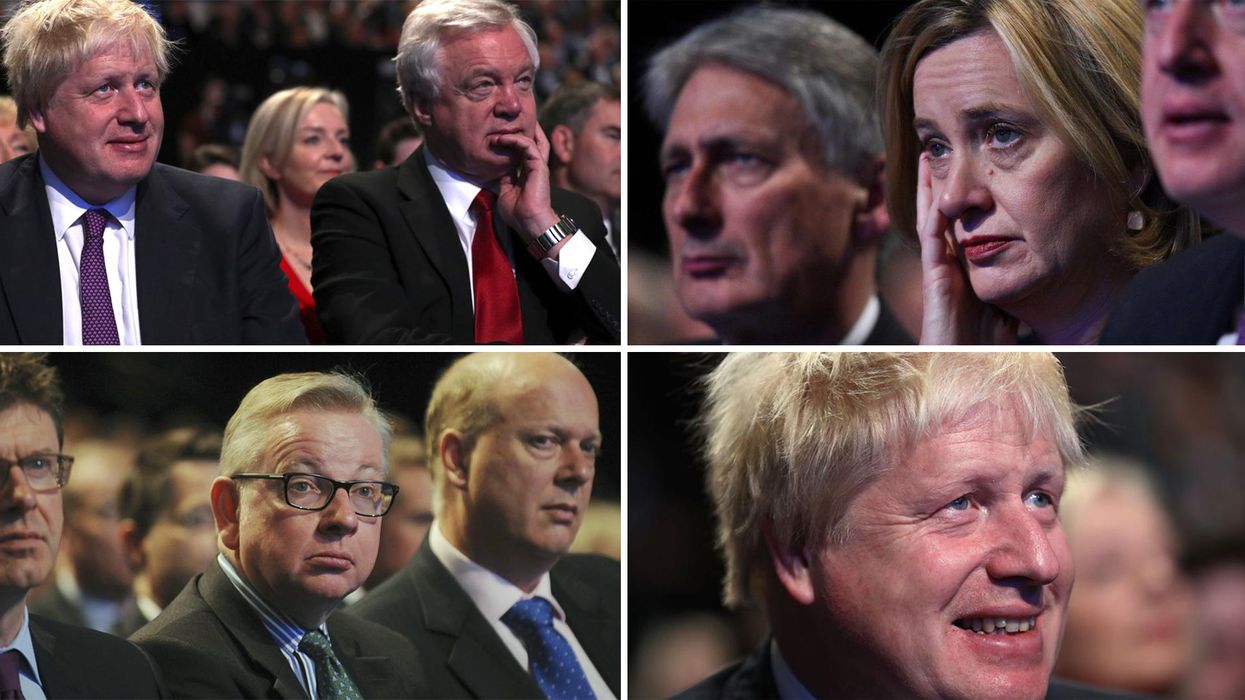 This is how Theresa May's cabinet members looked while they watched her disastrous speech
