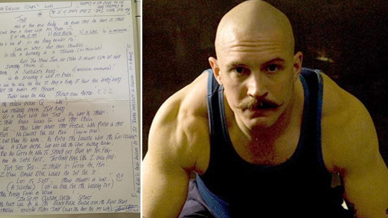Charles Bronson says he wants Tom Hardy to father his child