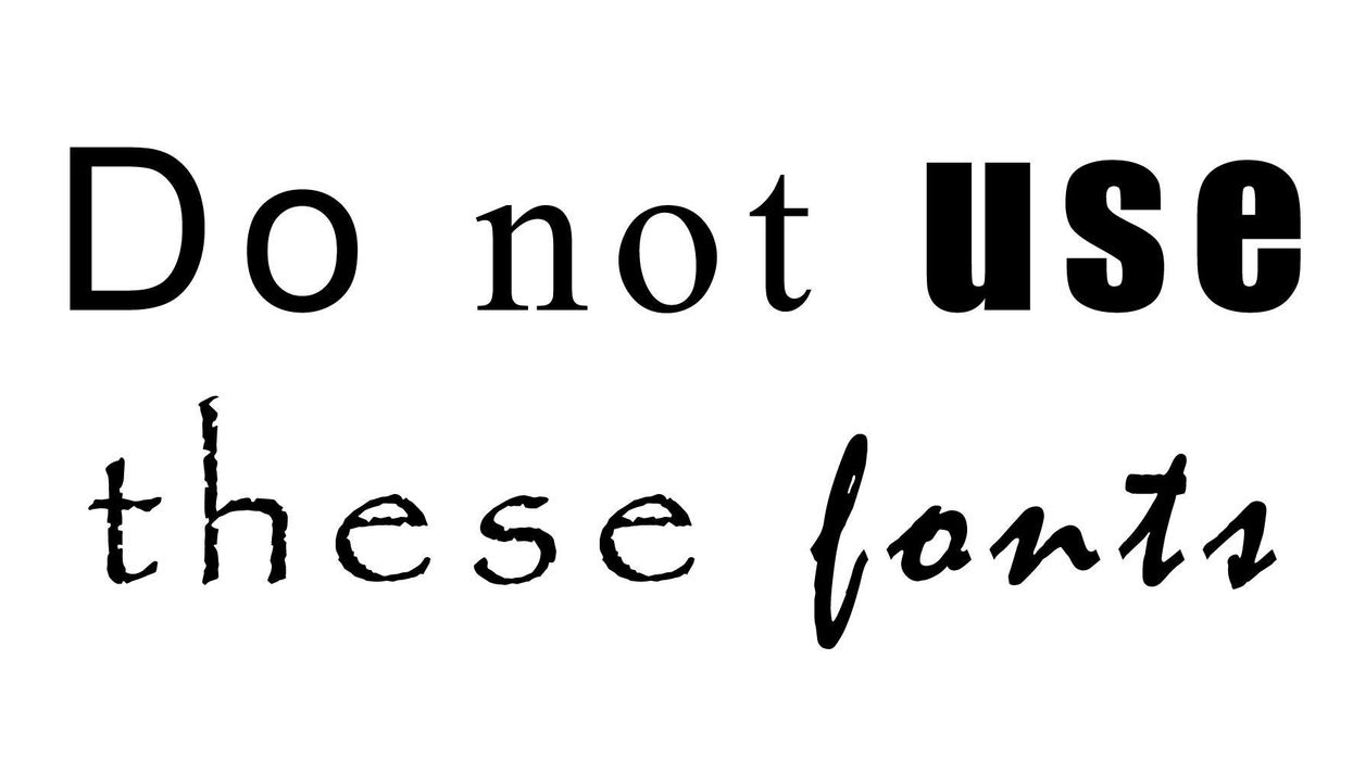 The five fonts you should never use on your CV