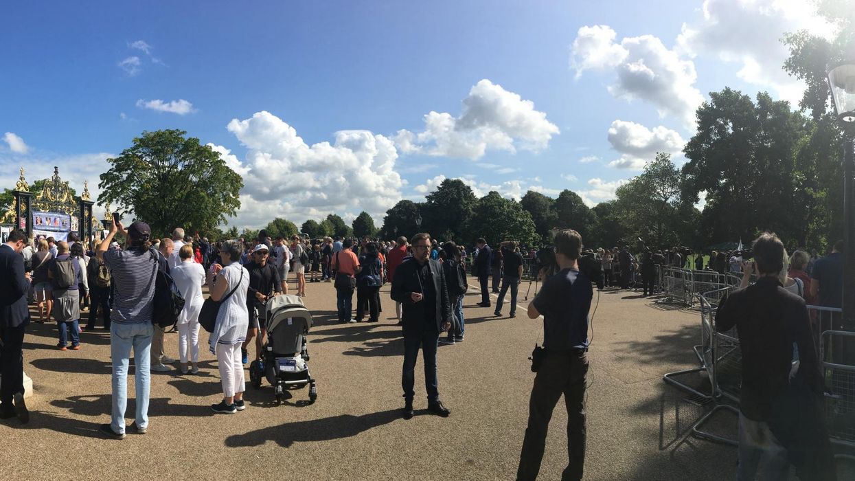 The most striking thing about today's Diana memorial is the lack of mourners
