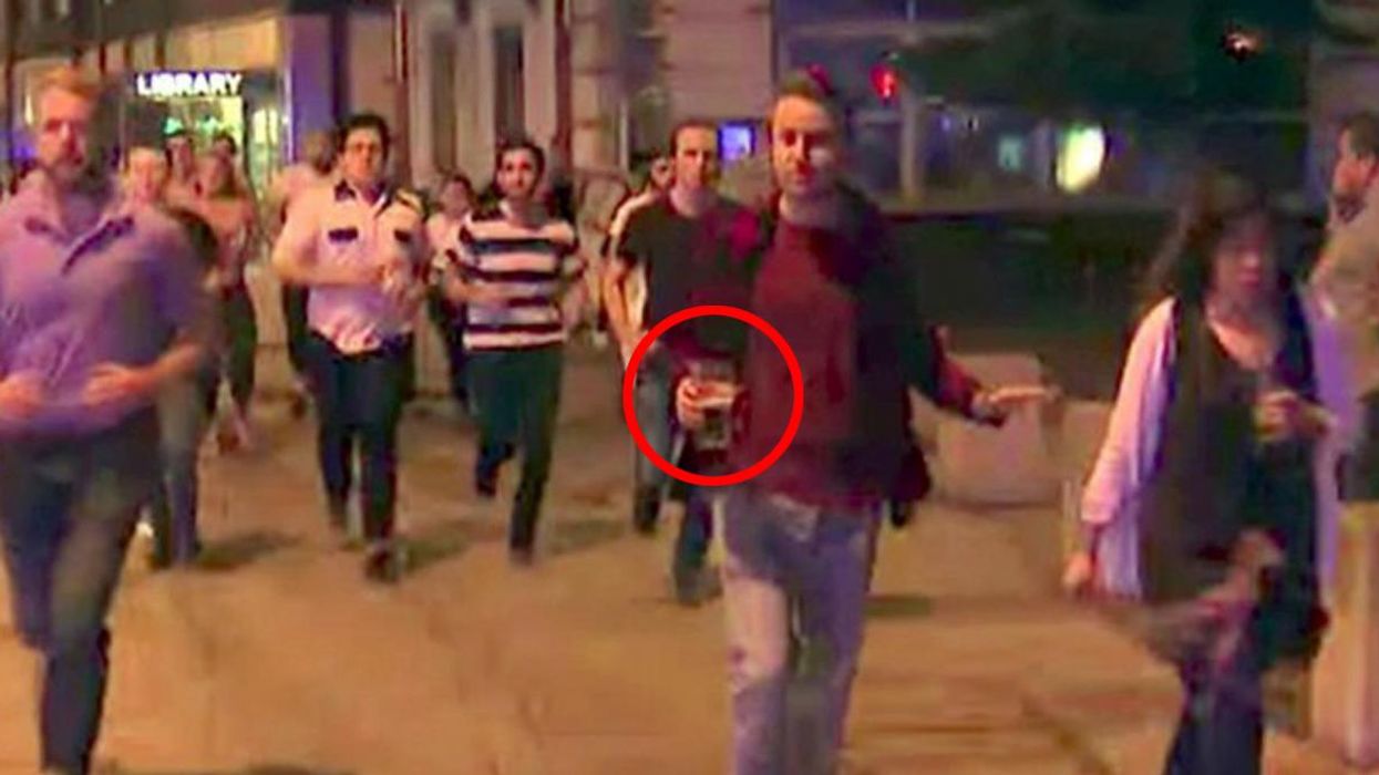 That man photographed running with a pint has been identified