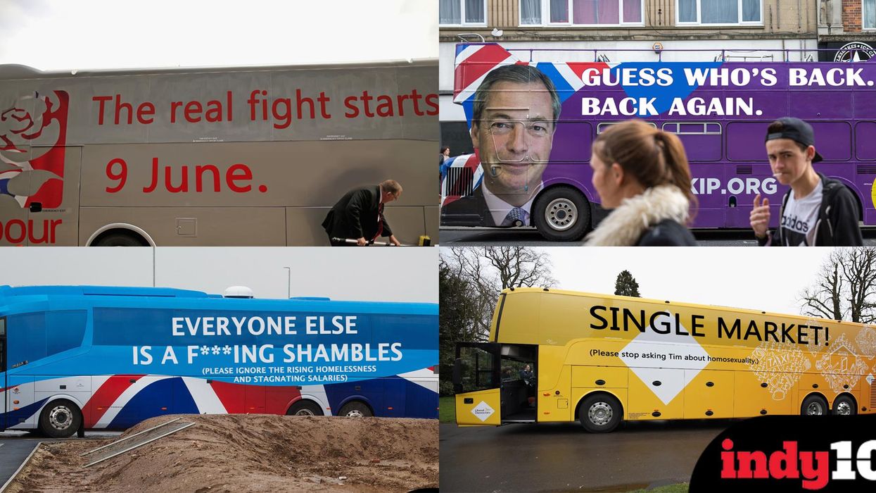 The six buses you'll (probably not) see this general election