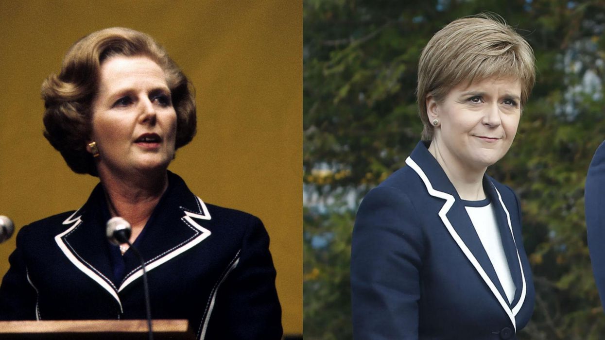 The internet is losing its mind over these eerie photos of Nicola Sturgeon and Margaret Thatcher