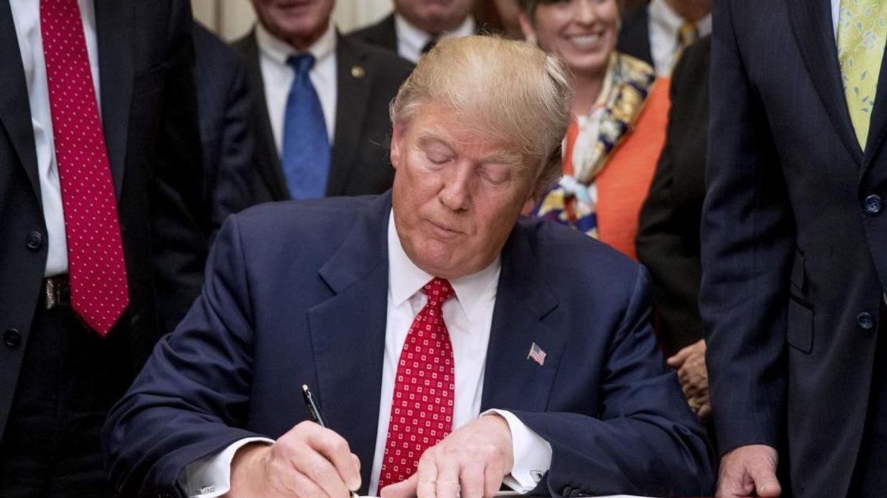 Donald Trump forgot to sign anything at a signing ceremony, and the internet loved it