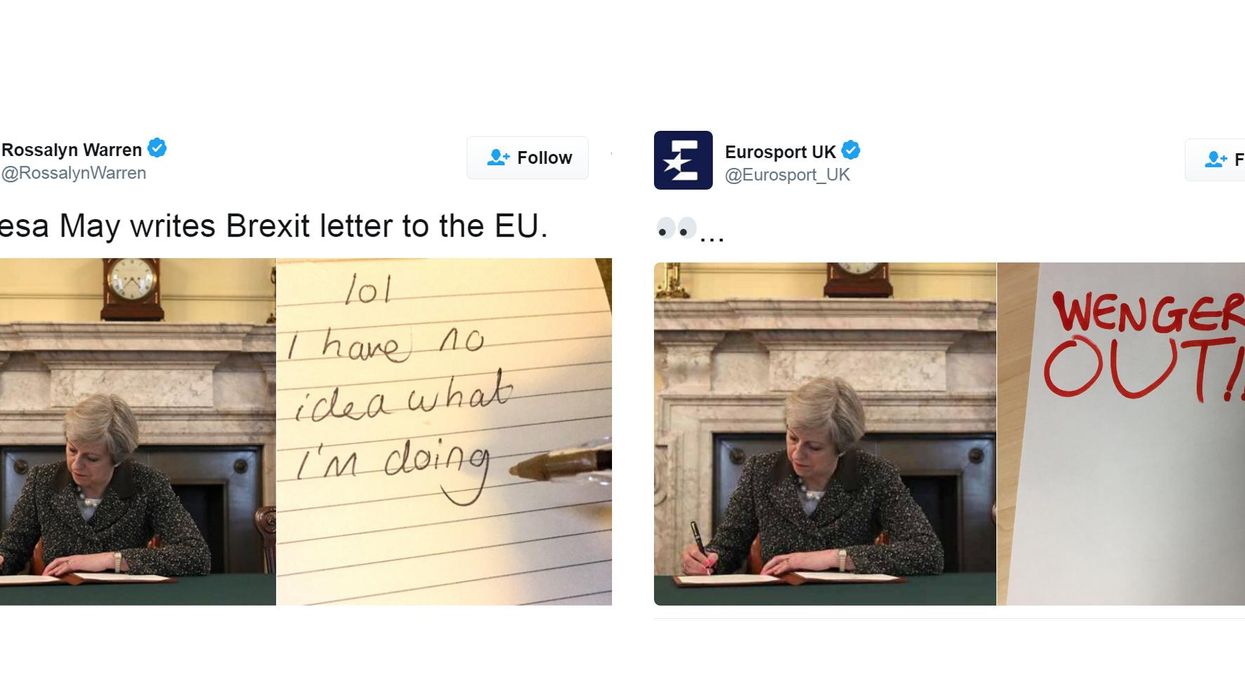 Theresa May wrote a Brexit letter and it has already become a meme