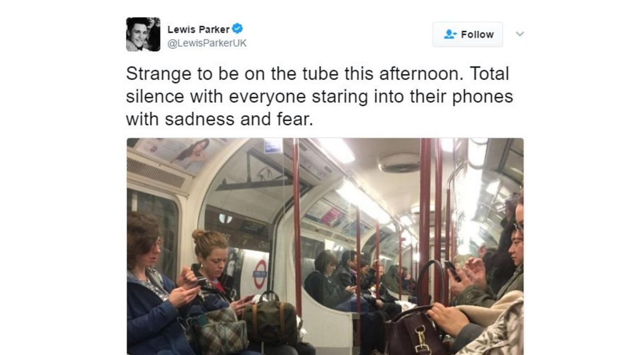 This guy said London commuters were silent on the Tube and everyone made the same joke