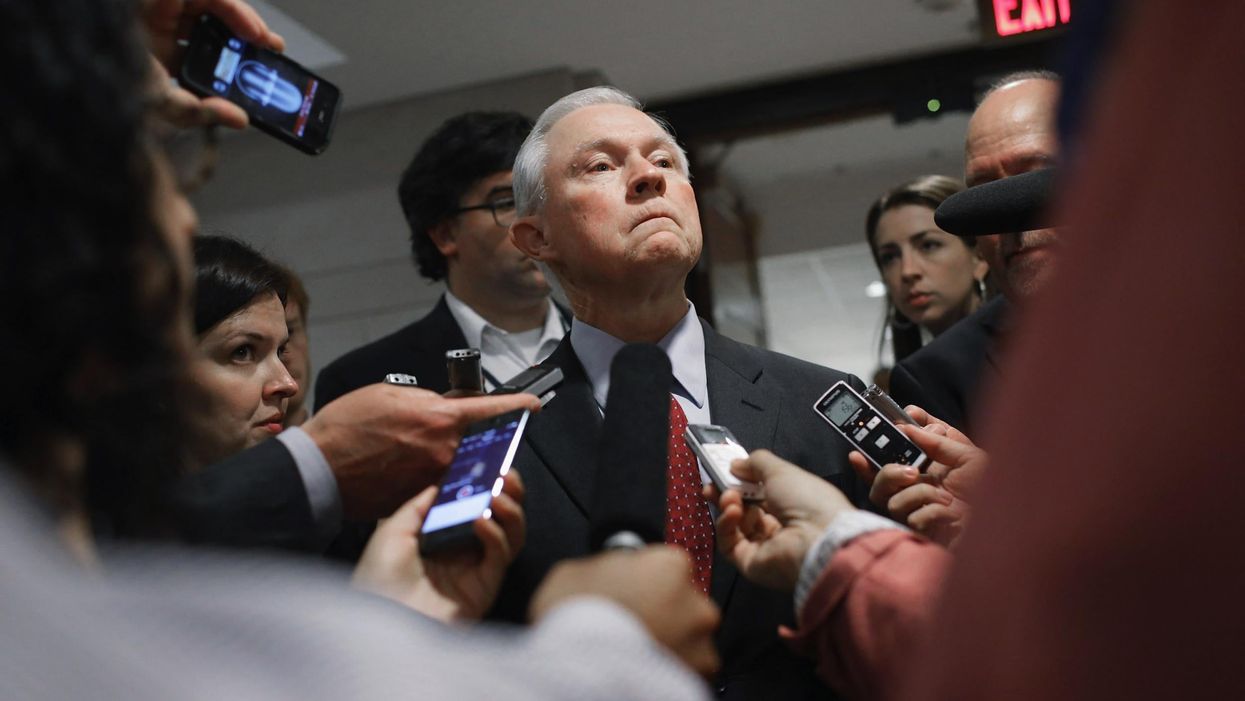 Show this to anybody defending Jeff Session's claims about his communications with Russia
