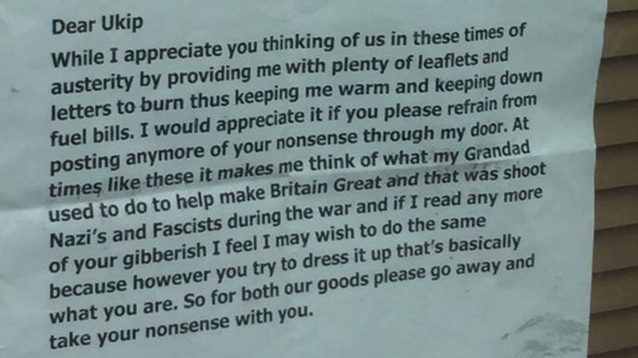 It looks like this person won't be voting for Ukip in Stoke