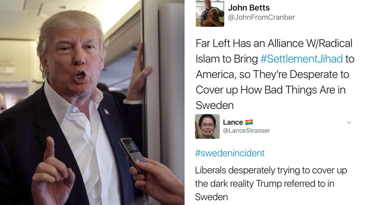 Trump supporters think the 'liberal left' is covering up an attack in Sweden. #JeSuisIKEA was born
