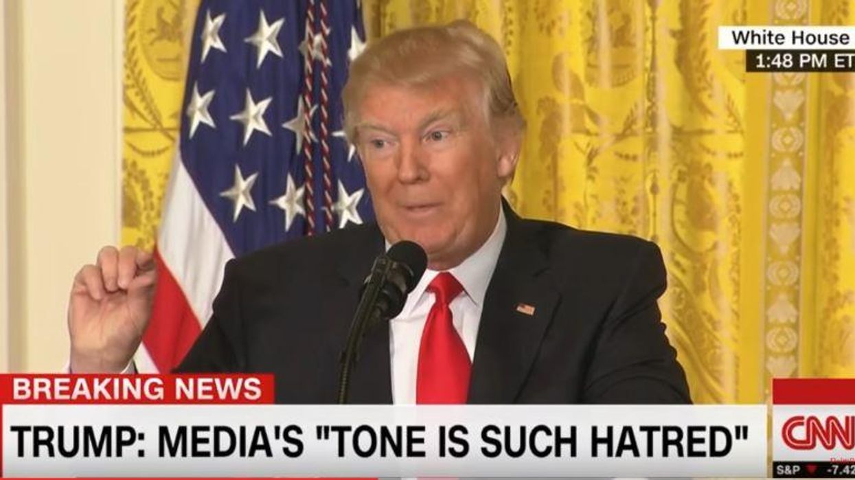 The most incoherent part of Donald Trump's most incoherent press conference