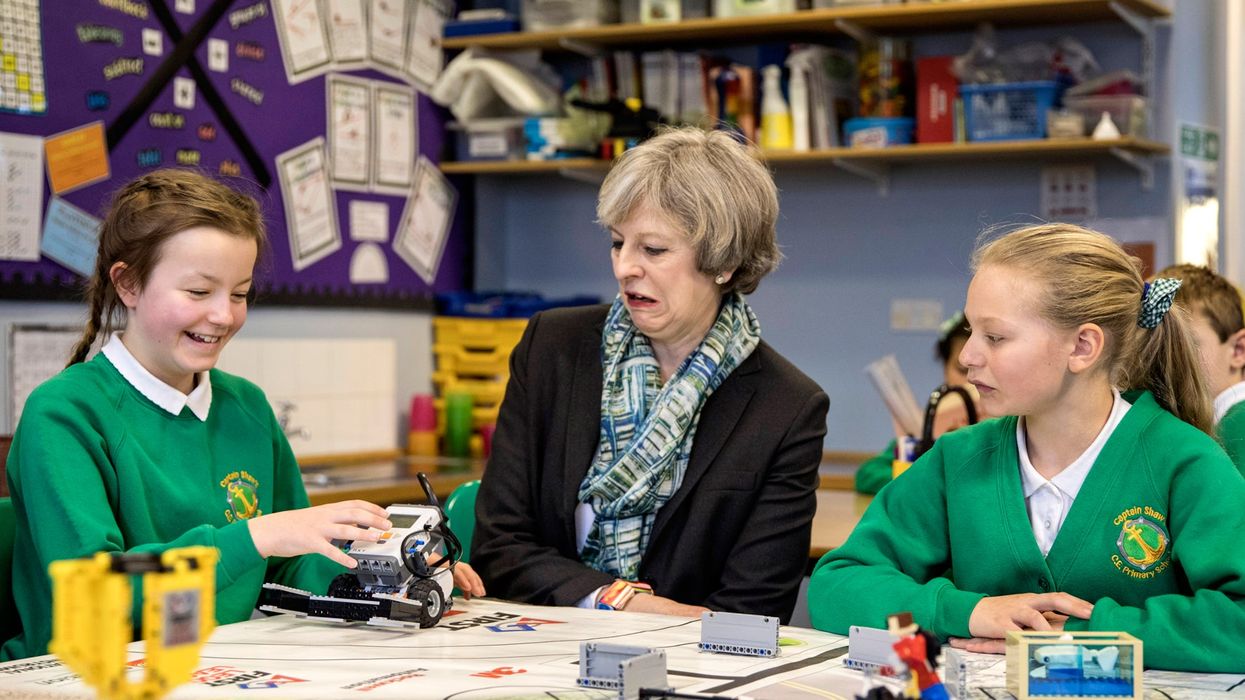 Theresa May visited a school in Copeland today and it really didn't go well