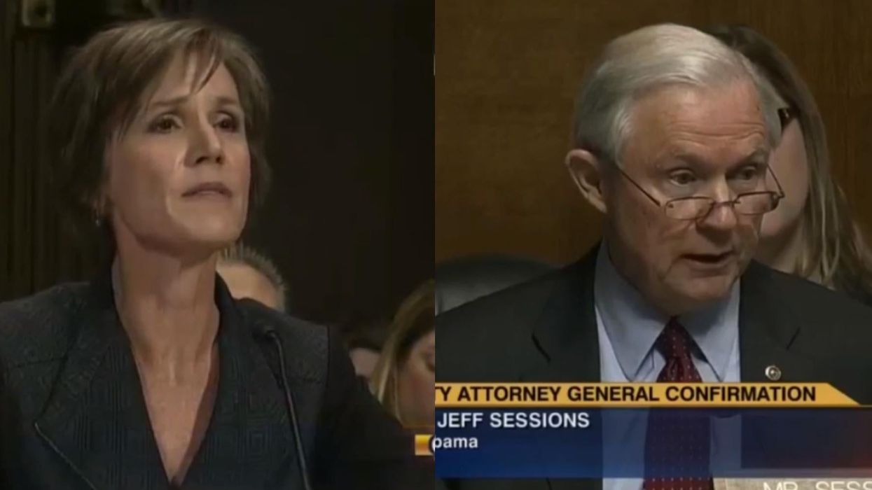 Sally Yates was asked if she would defy a president during her 2015 confirmation – by Jeff Sessions