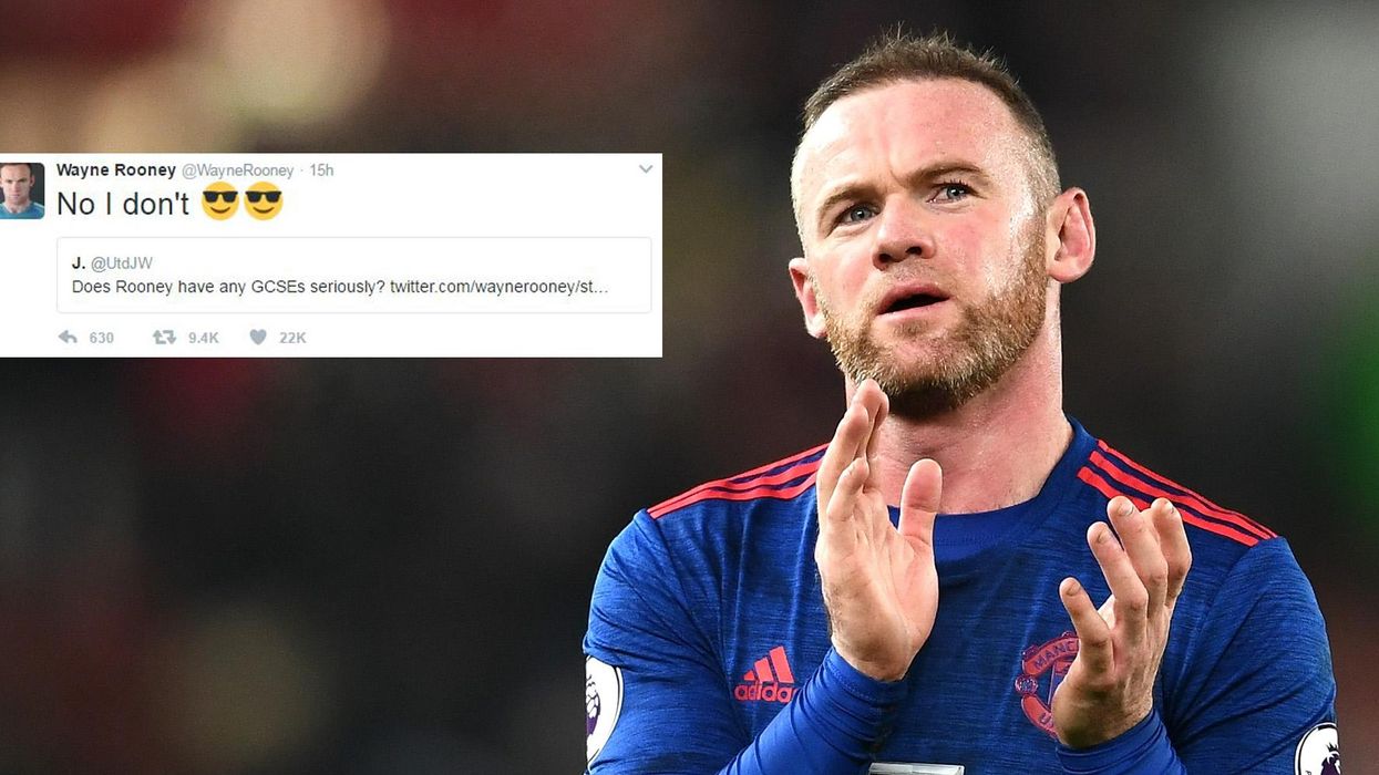 Wayne Rooney perfectly shut down a guy who asked if he finished any of his exams