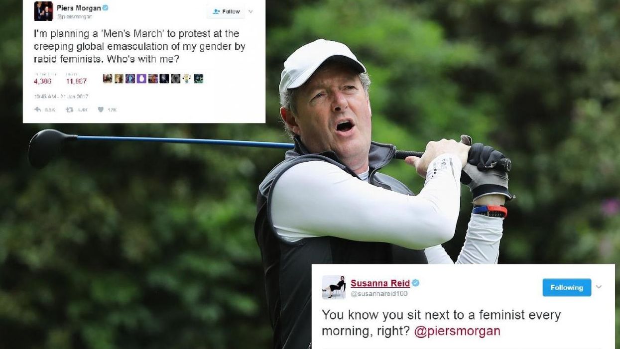 Susanna Reid shuts down Piers Morgan over his ridiculous 'Men's March'