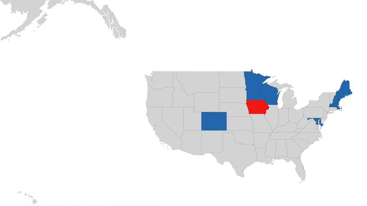 The US election map if 'not voting' was a candidate