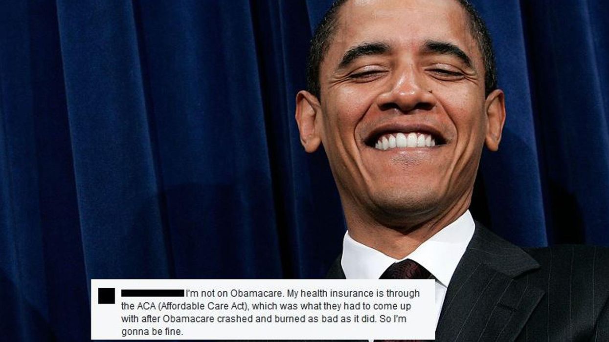 Man's anti-Obamacare Facebook rant gets destroyed when it turns out he's actually on Obamacare