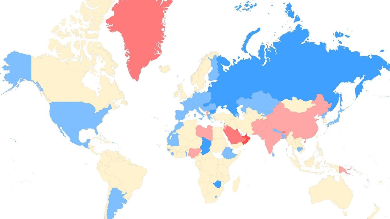 The sex map of the world