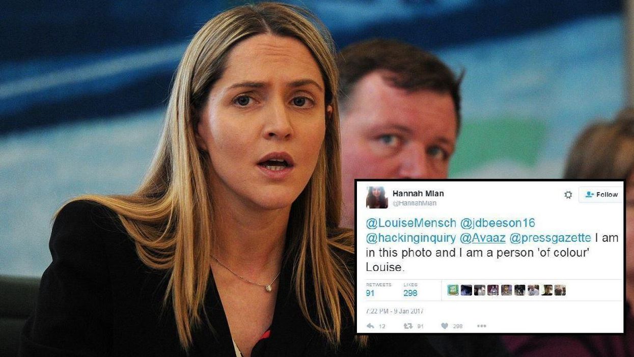 Louise Mensch told an Asian woman that she isn’t a person of colour