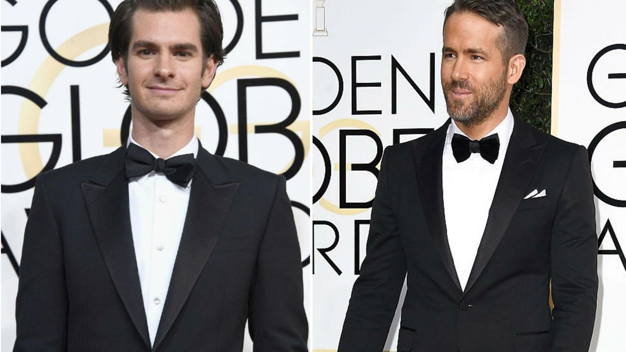 Ryan Reynolds and Andrew Garfield kissed at the Golden Globes