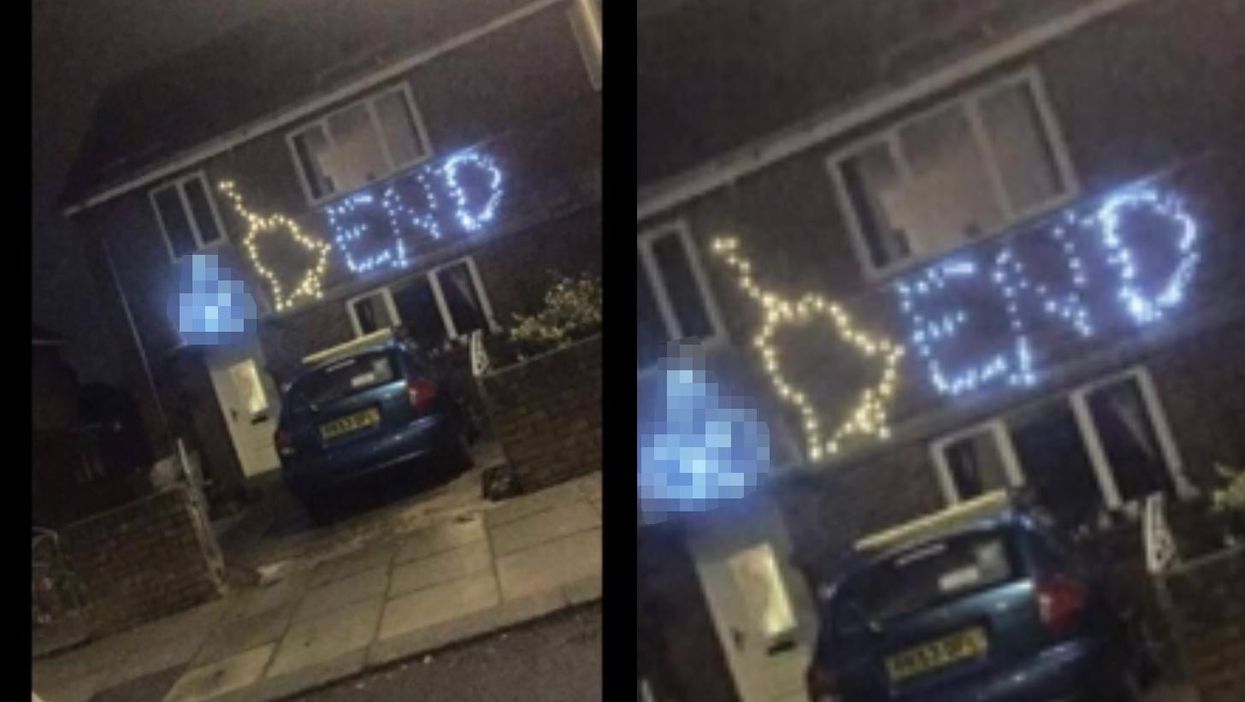 Police arrested this man because his Christmas lights were just too offensive