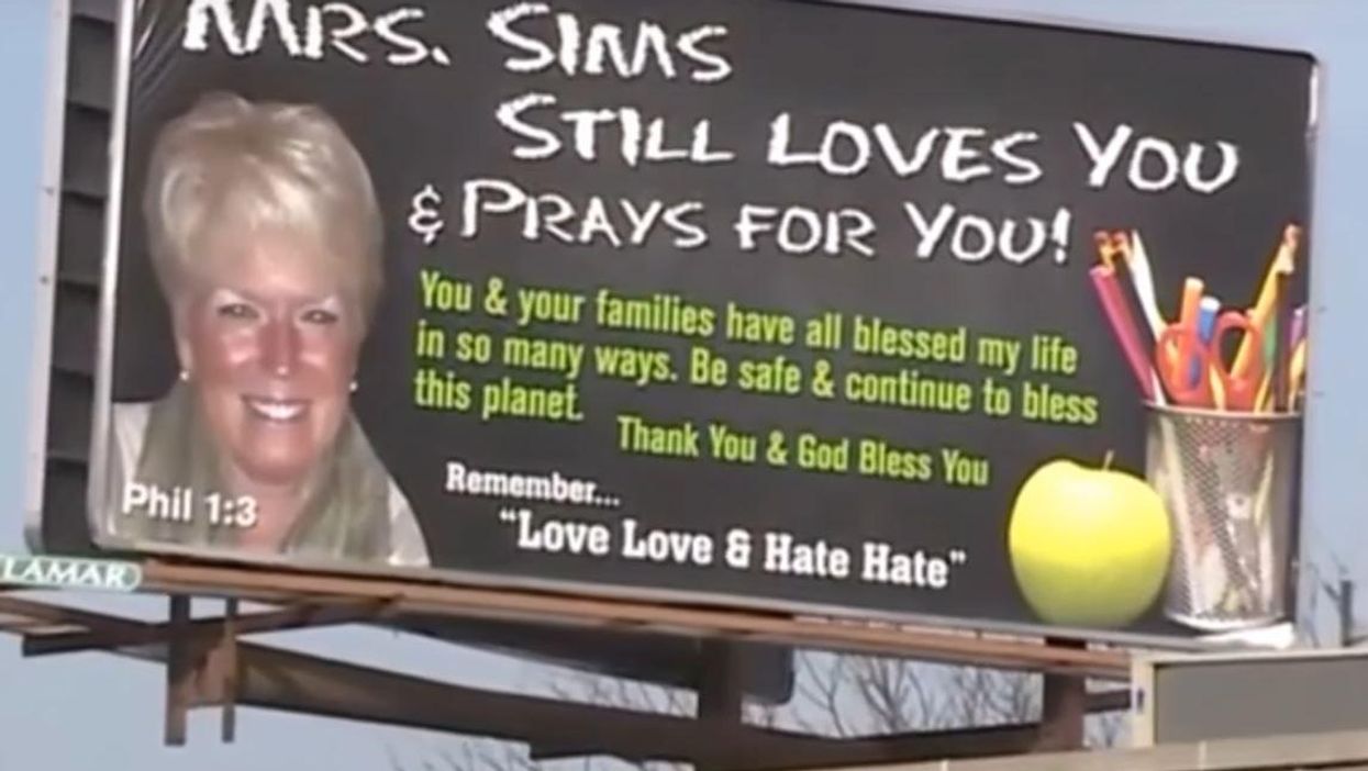 This retiring teacher loved her students so much she bought a billboard to tell them