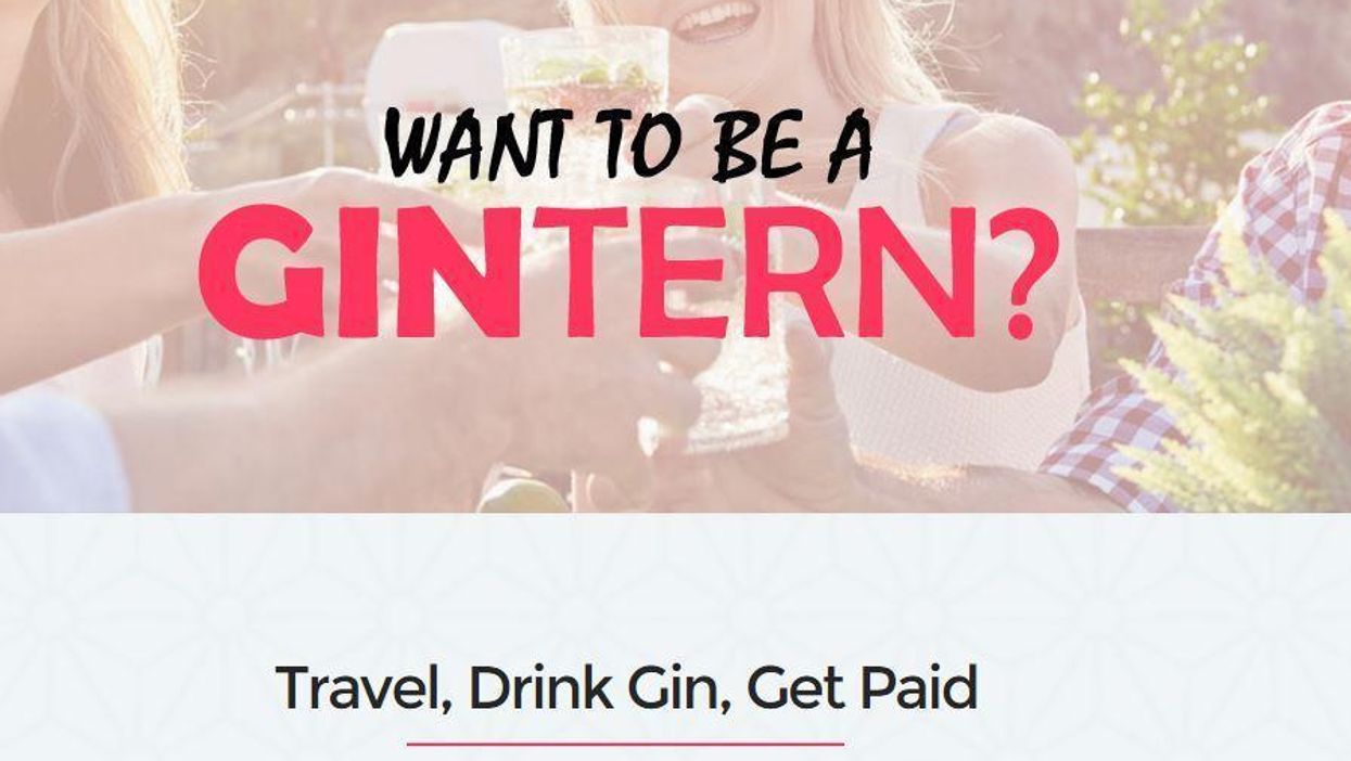 You can get paid to travel the world and drink gin