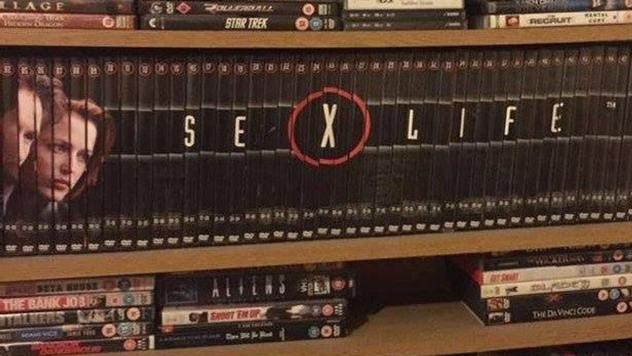 This guy rearranged his friend’s DVD collection in the most juvenile way