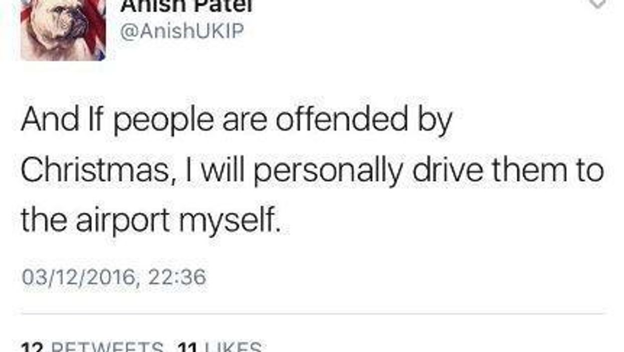 Man offers to drive people offended by 'Western Christian' Christmas to the airport. It backfires