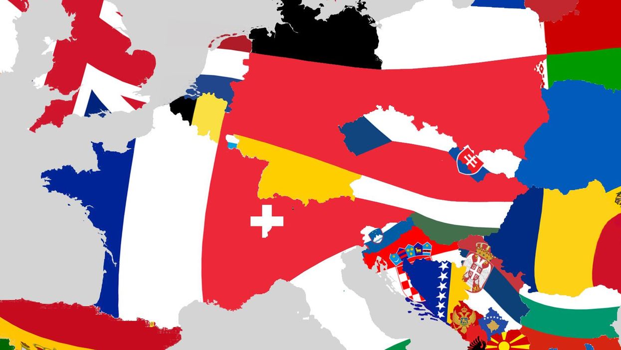 The beautiful flag map that will change the way you look at Europe